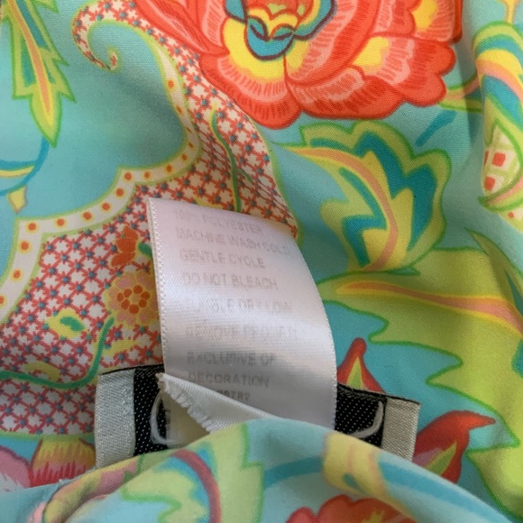 Natori Slip Nightgown Multicolor Beautiful Midi Length size XS - Picture 5 of 6